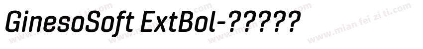 GinesoSoft ExtBol字体转换